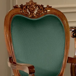 Sedia Classica in Legno Noce o Oro Imbottita Made in Italy - Imperator