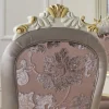 Sedia Classica Legno Bianco e Tessuto Imbottito Made in Italy - Baroque
