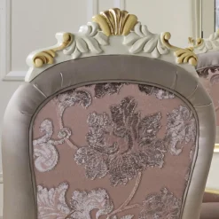 Sedia Classica Legno Bianco e Tessuto Imbottito Made in Italy - Baroque