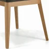 Sedia con Braccioli con Gambe in Legno e Seduta Imbottita Made in Italy - Bari