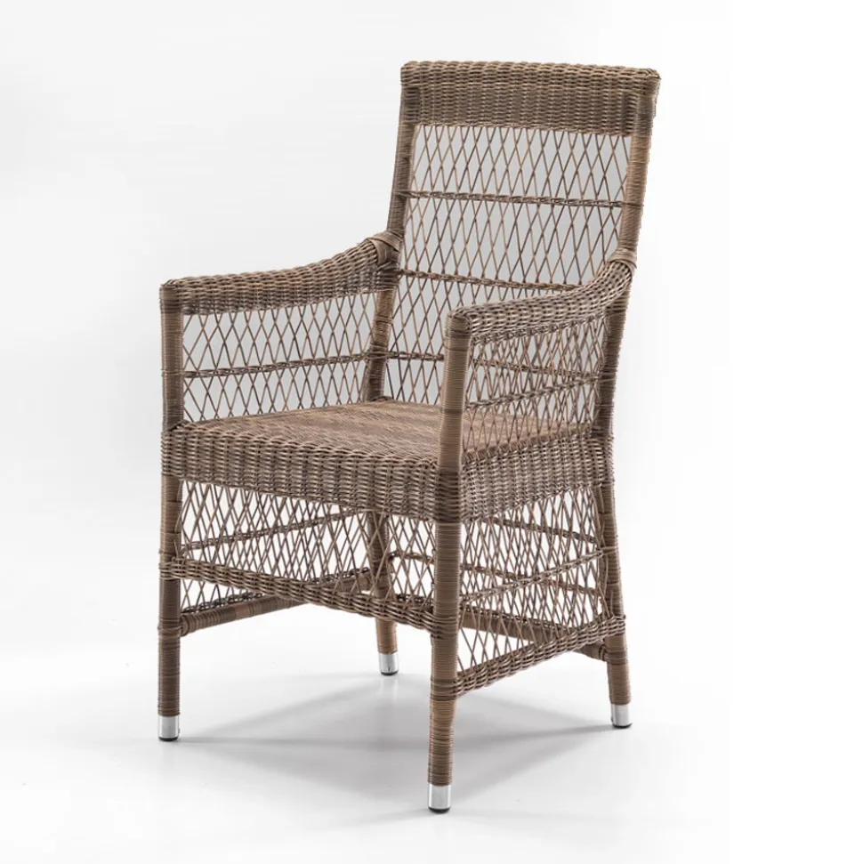 Sedia con Braccioli da Esterno in Polyrattan - Gigi