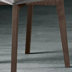 Sedia con Gambe in Legno e Seduta Monoscocca in Tessuto Made in Italy - Hinata