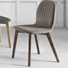Sedia con Seduta in Monoscocca in Tessuto e Gambe in Legno Made in Italy - Nezoku