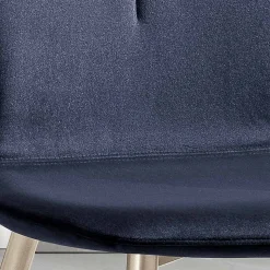 Sedia con Seduta in Monoscocca in Tessuto e Gambe Coniche Made in Italy - Nezoku