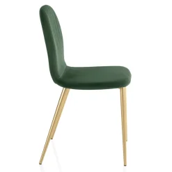 Sedia con Seduta in Monoscocca in Tessuto e Gambe Coniche Made in Italy - Nezoku