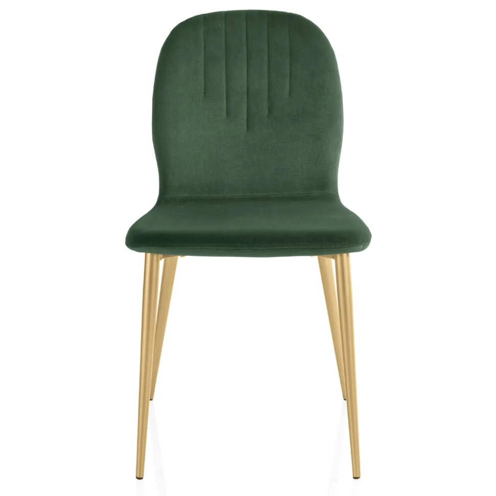 Sedia con Seduta in Monoscocca in Tessuto e Gambe Coniche Made in Italy - Nezoku