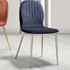 Sedia con Seduta in Monoscocca in Tessuto e Gambe Coniche Made in Italy - Nezoku