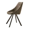 Sedia con Struttura in Metallo Verniciato e Seduta in Soft Vintage Made in Italy - Thani