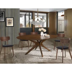 Sedia Cucina in Tessuto con Struttura in Legno Massello 2 Pezzi - Tonino