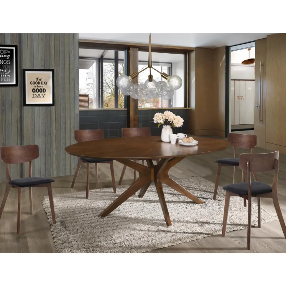 Sedia Cucina in Tessuto con Struttura in Legno Massello 2 Pezzi - Tonino
