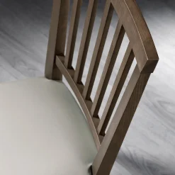 Sedia Cucina Legno Massello di Faggio e Ecopelle Design Italiano - Rosita