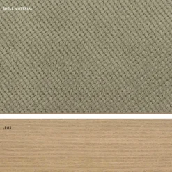 Sedia da cucina di design in legno e tessuto made in Italy, Egizia
