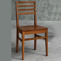 Sedia da Cucina in Legno di Faggio e Seduta in Legno Massello - Rabasse
