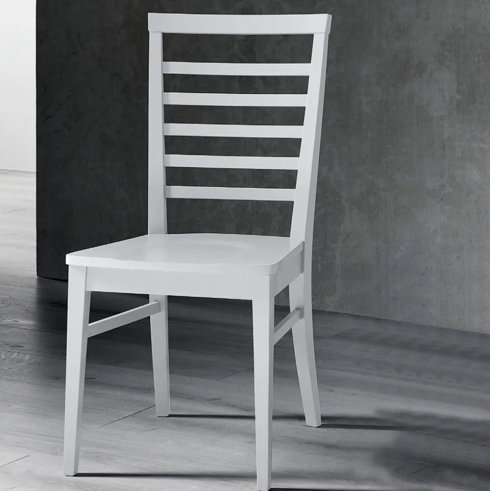 Sedia da Cucina in Legno Massello di Faggio Design Italiano - Jeanine