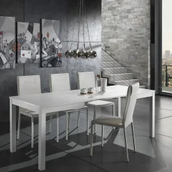 Sedia da Cucina Interamente Rivestita in Pelle Sintetica 2 Pezzi - Atenea