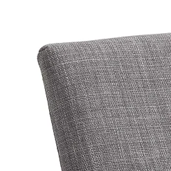 Sedia da Cucina in Tessuto Grigio con Base in Metallo 2 Pezzi - Persiana