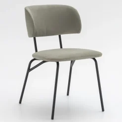 Sedia da Cucina Rivestita in Microfibra Made in Italy, 2 Pezzi - Rebecca
