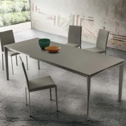Sedia da Cucina Rivestita in Tessuto Realizzata in Italia, 2 Pezzi - Mawi