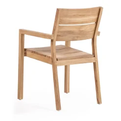 Sedia da Esterno con Braccioli in Legno Teak - Marie