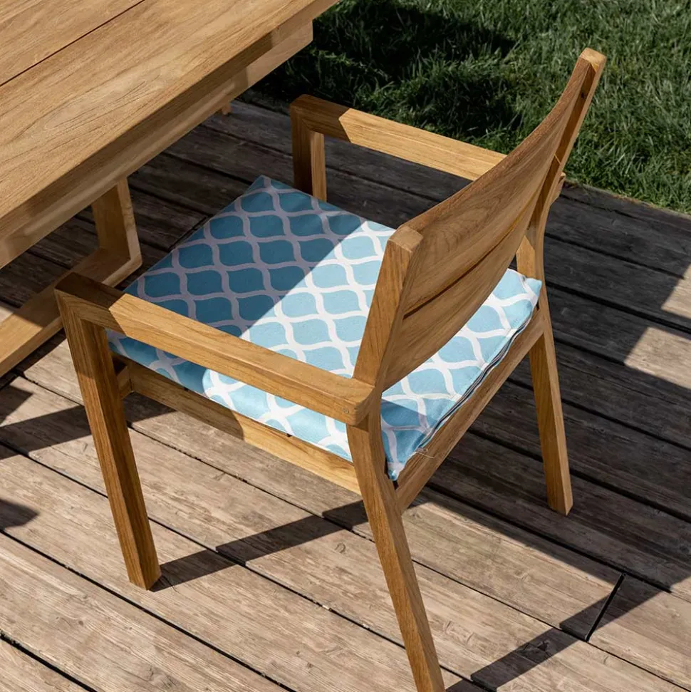 Sedia da Esterno con Braccioli in Legno Teak - Marie