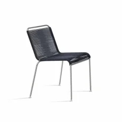 Sedia da Esterno di Design in Acciaio e Cordino Made in Italy - Madagascar1