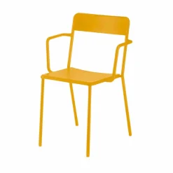 Sedia da Esterno Impilabile in Metallo Made in Italy, 4 Pezzi - Xylia