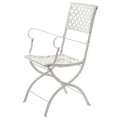 Sedia da Esterno in Acciaio Zincato Richiudibile Made in Italy 2 Pezzi - Selvaggia