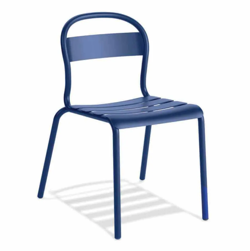 Sedia da Esterno in Alluminio Impilabile Made in Italy, 4 Pezzi - Ulyssa
