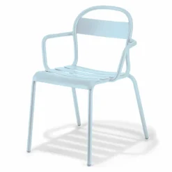 Sedia da Esterno in Alluminio Impilabile Made in Italy, 4 Pezzi - Ulyssa