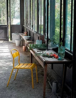 Sedia da Esterno in Alluminio Impilabile Made in Italy, 4 Pezzi - Ulyssa
