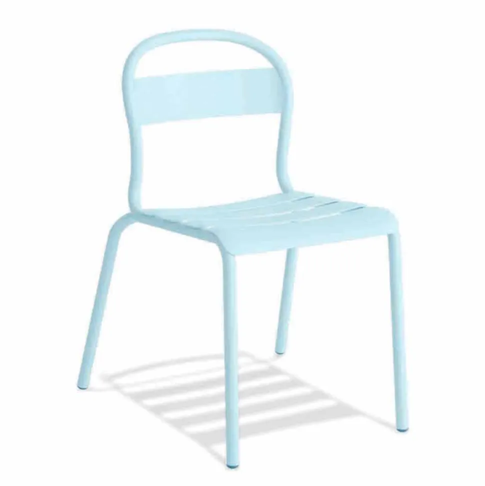 Sedia da Esterno in Alluminio Impilabile Made in Italy, 4 Pezzi - Ulyssa