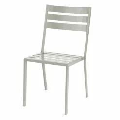 Sedia da Esterno in Ferro Verniciato Bianco Perla Made in Italy 4 Pezzi - Bernie