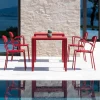 Sedia da Esterno in Metallo con Braccioli Made in Italy 4 Pezzi - Pixie