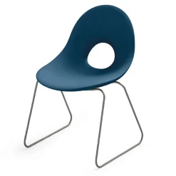 Sedia da Esterno in Polietilene e Base Ferro Made in Italy 2 pezzi - Ashley