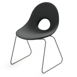 Sedia da Esterno in Polietilene e Base Ferro Made in Italy 2 pezzi - Ashley