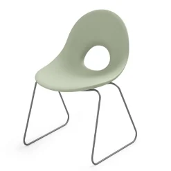 Sedia da Esterno in Polietilene e Base Ferro Made in Italy 2 pezzi - Ashley