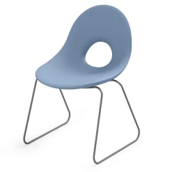 Sedia da Esterno in Polietilene e Base Ferro Made in Italy 2 pezzi - Ashley