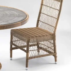 Sedia da Esterno in Polyrattan con Cuscino Opzionale - Gigi
