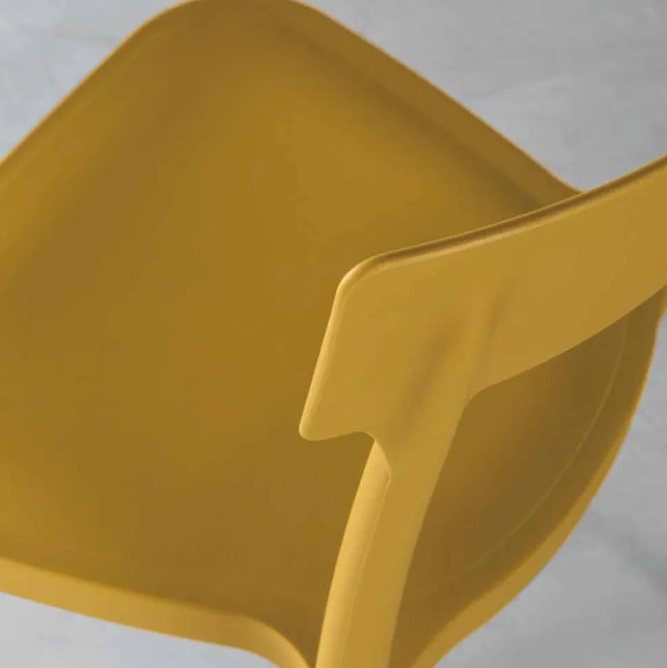 Sedia da esterno/interno di design in polipropilene made in Italy Peia