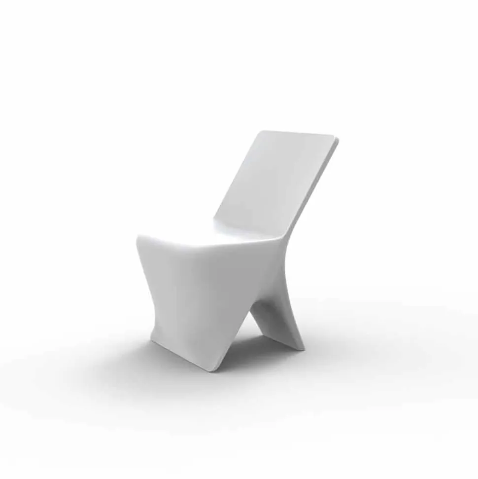Sedia da giardino di design moderno Sloo by Vondom, in polietilene