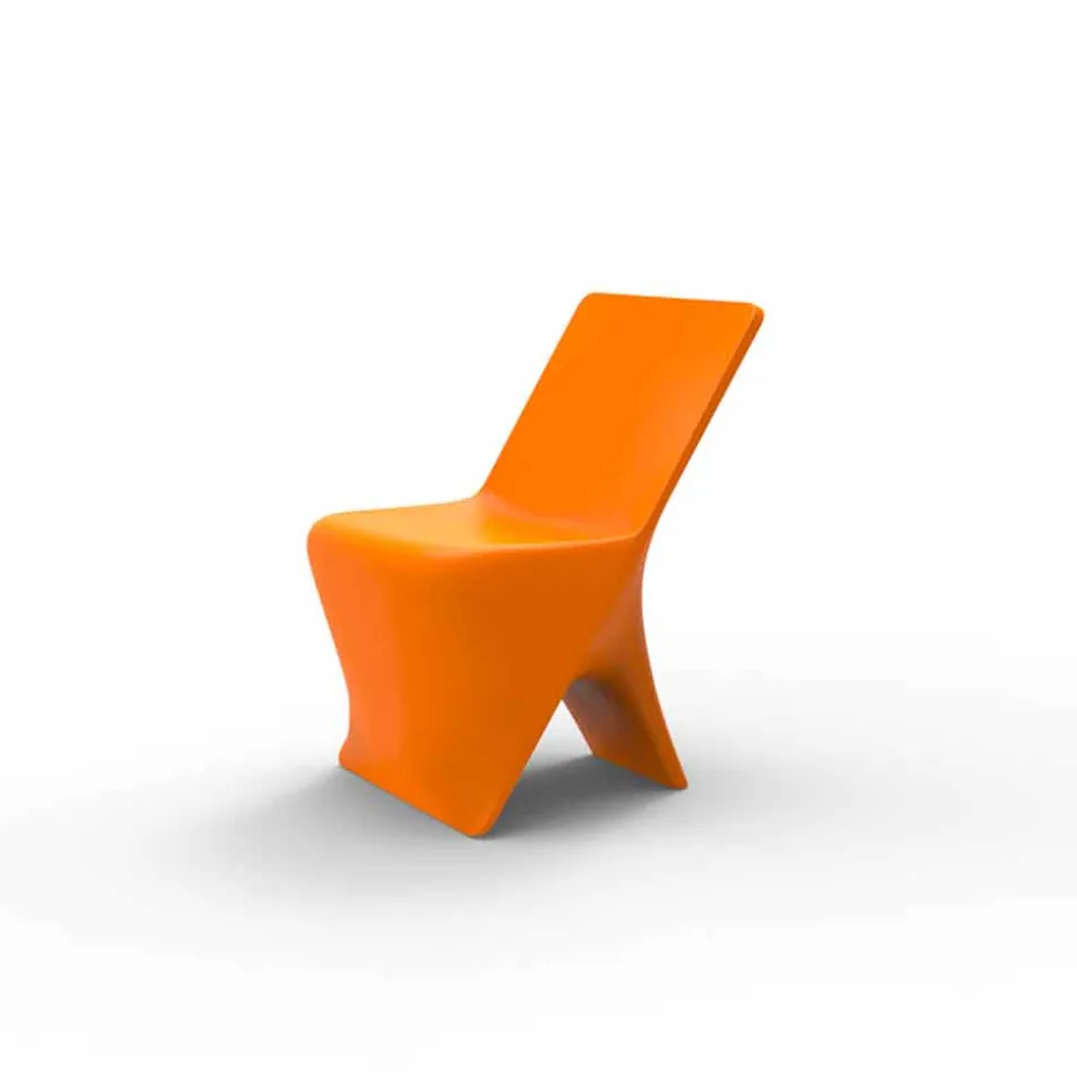 Sedia da giardino di design moderno Sloo by Vondom, in polietilene