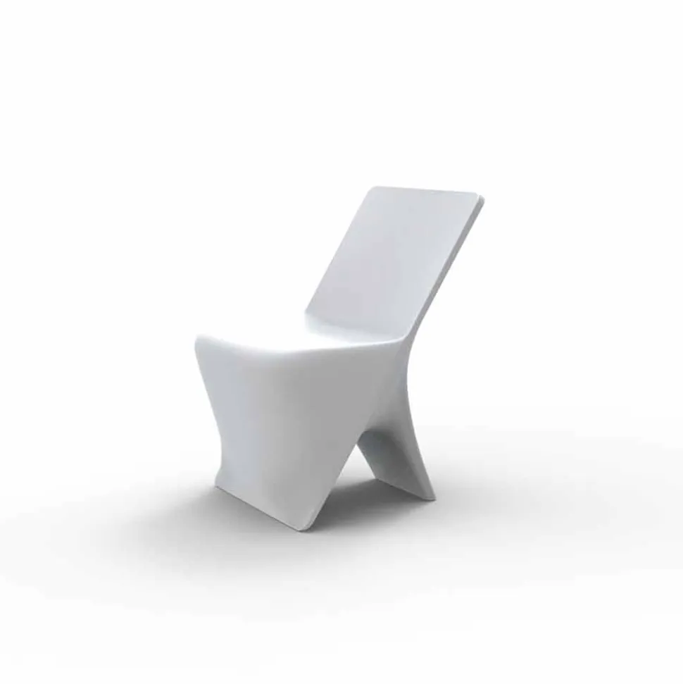 Sedia da giardino di design moderno Sloo by Vondom, in polietilene