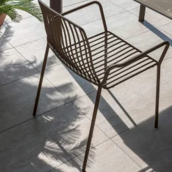 Sedia da Giardino Impilabile in Metallo Made in Italy 2 Pezzi - Giuliana