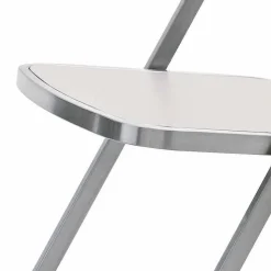Sedia da Giardino Impilabile in Acciaio Design Moderno Made in Italy - Boston