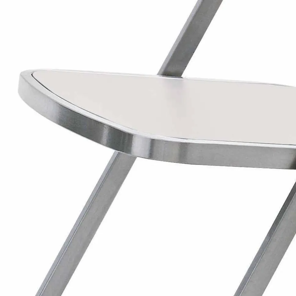 Sedia da Giardino Impilabile in Acciaio Design Moderno Made in Italy - Boston