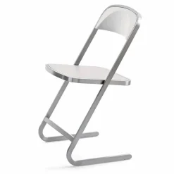 Sedia da Giardino Impilabile in Acciaio Design Moderno Made in Italy - Boston