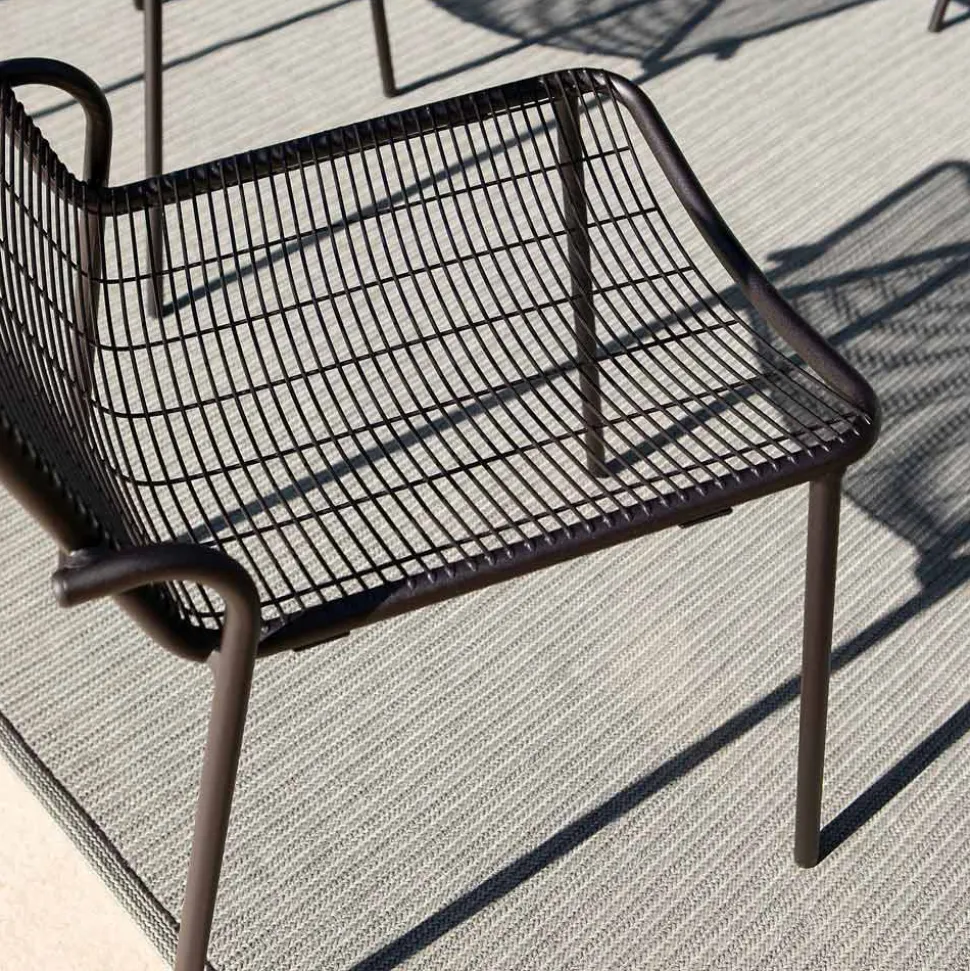 Sedia da Giardino Impilabile in Metallo Zincato Made in Italy 4 Pezzi - Vikas
