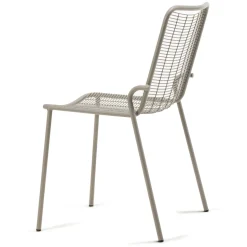Sedia da Giardino Impilabile in Metallo Zincato Made in Italy 4 Pezzi - Vikas