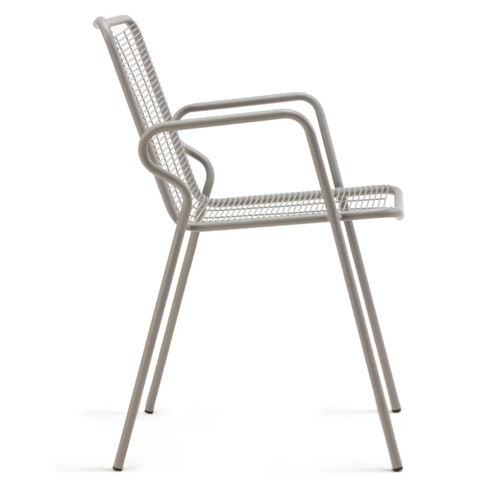Sedia da Giardino in Metallo con Braccioli Made in Italy 2 Pezzi - Vikas
