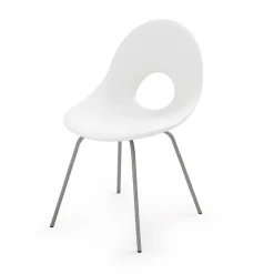 Sedia da Giardino in Polietilene e Base in Alluminio Made in Italy - Ashley